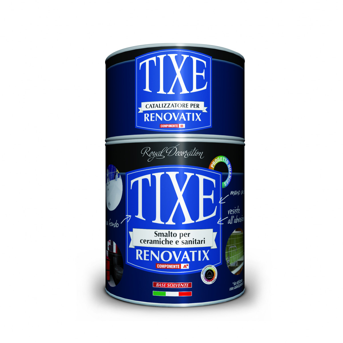RENOVATIX - SMALTO PER CERAMICHE E SANITARI - BIANCO  750ML